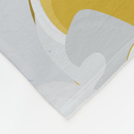 Abstract seamless pattern. Light grey, yellow, g Fleecedecke (Ecke)