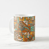 Abstract seamless pattern with geometric elements. kaffeetasse (Vorderseite Links)