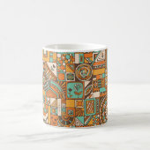 Abstract seamless pattern with geometric elements. kaffeetasse (Mittel)
