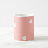 Abstract seamless pattern with hand drawing hearts kaffeetasse (Mittel)