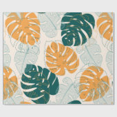 Abstract seamless pattern with tropical leaves and geschenkpapier (Flach)