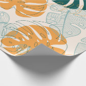 Abstract seamless pattern with tropical leaves and geschenkpapier (Ecke)