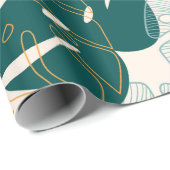 Abstract seamless pattern with tropical leaves and geschenkpapier (Rolleneckpunkt)