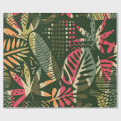 Abstract seamless pattern with tropical leaves. Ha Geschenkpapier (Flach)