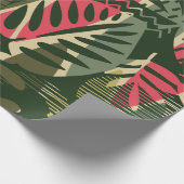 Abstract seamless pattern with tropical leaves. Ha Geschenkpapier (Ecke)
