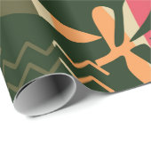 Abstract seamless pattern with tropical leaves. Ha Geschenkpapier (Rolleneckpunkt)