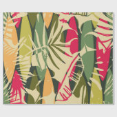 Abstract seamless pattern with tropical leaves. Ha Geschenkpapier (Flach)