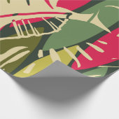 Abstract seamless pattern with tropical leaves. Ha Geschenkpapier (Ecke)