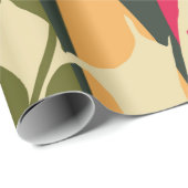 Abstract seamless pattern with tropical leaves. Ha Geschenkpapier (Rolleneckpunkt)