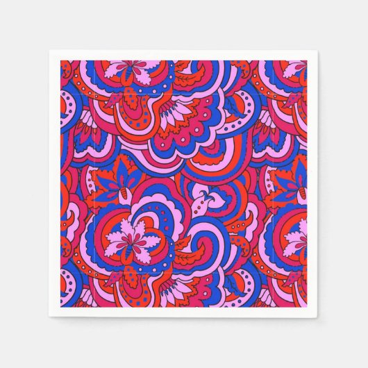 Abstract seamless psychedelic pattern serviette (Vorderseite)