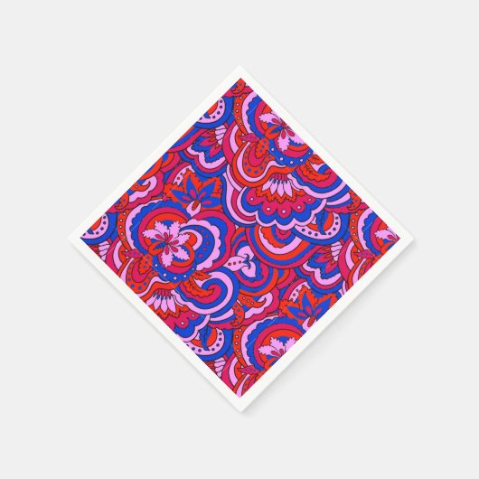 Abstract seamless psychedelic pattern serviette (Ecke)