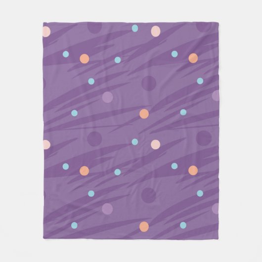 Abstract seamless purple pattern with circles and  fleecedecke (Vorderseite)