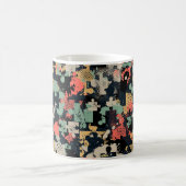 Abstract seamless puzzle pattern with puzzle, squa kaffeetasse (Mittel)