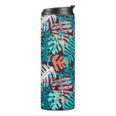 Abstract seamless tropical leaves pattern. Creativ Thermosbecher (Nach links gedreht)