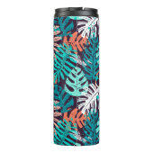 Abstract seamless tropical leaves pattern. Creativ Thermosbecher (Rückseite)