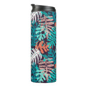 Abstract seamless tropical leaves pattern. Creativ Thermosbecher (Nach rechts gedreht)