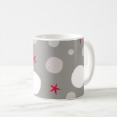 Abstract seamless vintage pattern on grey backgrou kaffeetasse (VorderseiteRechts)
