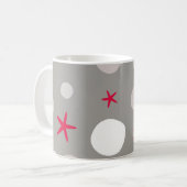 Abstract seamless vintage pattern on grey backgrou kaffeetasse (Vorderseite Links)