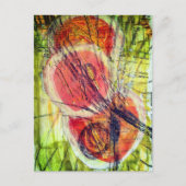 abstract severe dizziness circles collage  postkarte (Vorderseite)