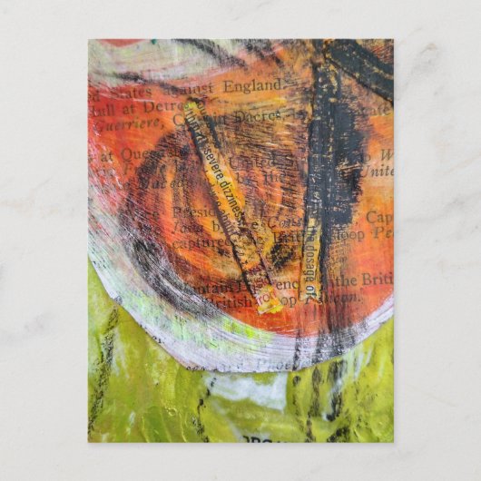 abstract severe dizziness collage  postkarte (Vorderseite)