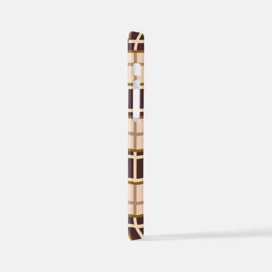 Abstract Shades of Brown iPhone 12 Mini Case Hülle (Linke Seite)