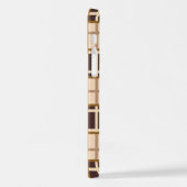 Abstract Shades of Brown iPhone 12 Pro Case Hülle (Linke Seite)