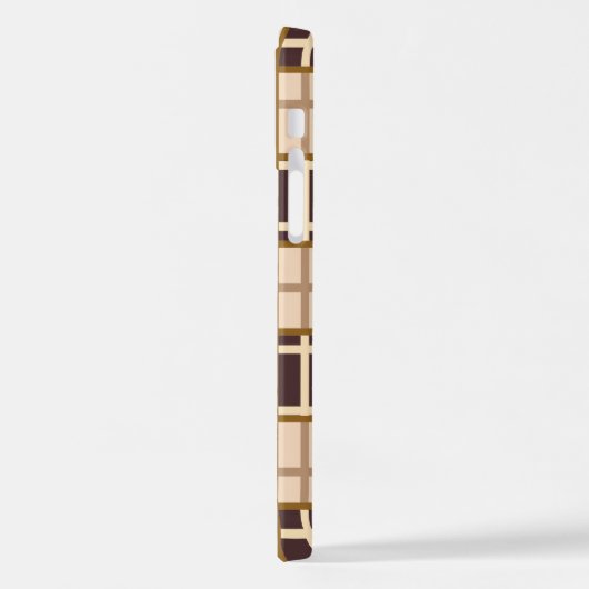 Abstract Shades of Brown iPhone 12 Pro Case Hülle (Linke Seite)