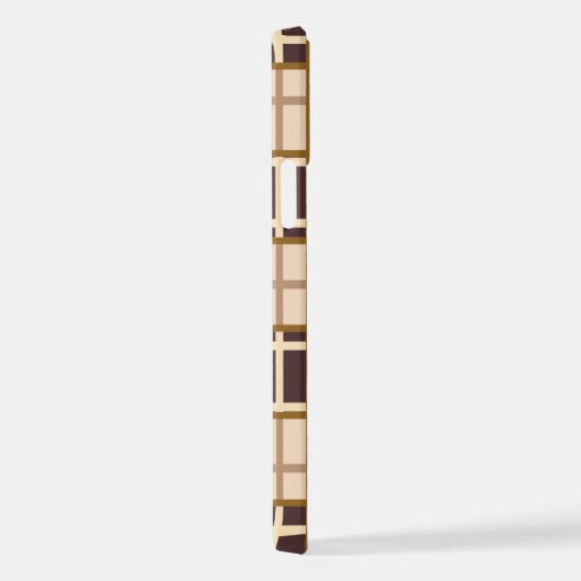 Abstract Shades of Brown iPhone 12 Pro Case Hülle (Rechte Seite)