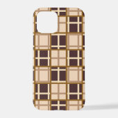 Abstract Shades of Brown iPhone 12 Pro Case Hülle (Rückseite)