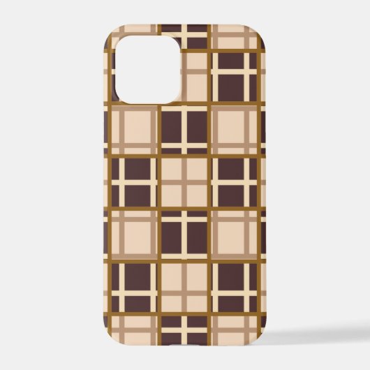 Abstract Shades of Brown iPhone 12 Pro Case Hülle (Rückseite)