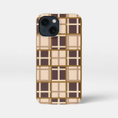 Abstract Shades of Brown iPhone 13 Mini Case Hülle (Rückseite)