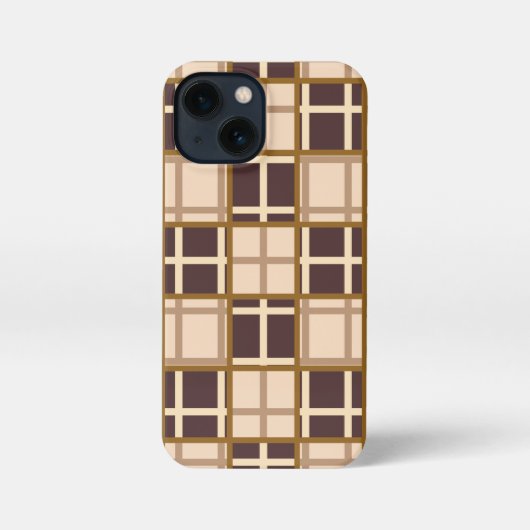 Abstract Shades of Brown iPhone 13 Mini Case Hülle (Rückseite)