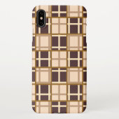 Abstract Shades of Brown iPhone XS Max Case Hülle (Rückseite)