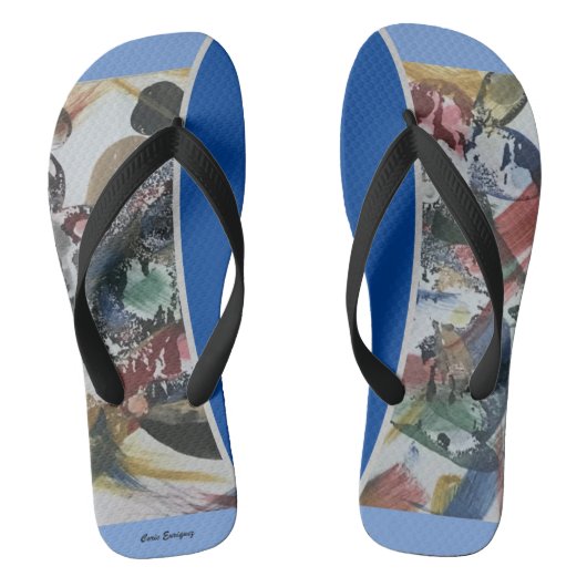 Abstract Shadow Flip Flops Badesandalen (Fußbett)