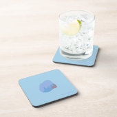 Abstract Shape Coaster - Blue Toned Getränkeuntersetzer (Rechte Seite)