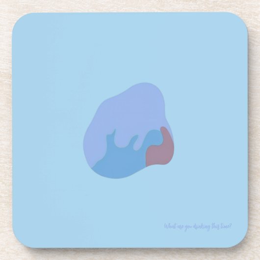 Abstract Shape Coaster - Blue Toned Getränkeuntersetzer (Vorderseite)