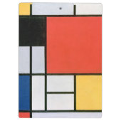 Abstract Shapes Mondrian Klemmbrett (Rückseite)