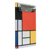 Abstract Shapes Mondrian Mini Klemmbrett (Schrägansicht)