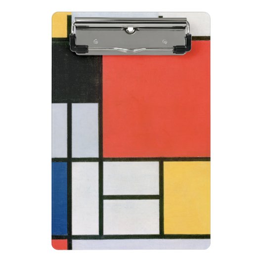 Abstract Shapes Mondrian Mini Klemmbrett (Vorderseite)