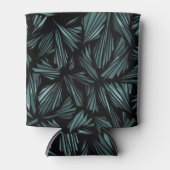 Abstract Shattered Glass Blue Pattern Can Cooler Dosenkühler (Vorderseite)