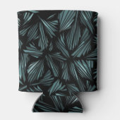 Abstract Shattered Glass Blue Pattern Can Cooler Dosenkühler (Rückseite)