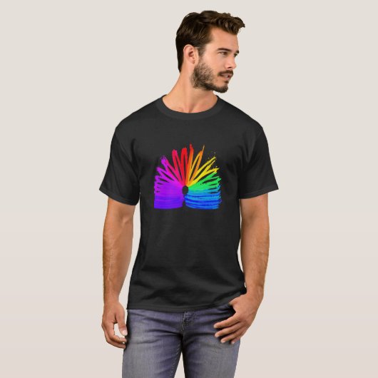 Abstract Slinky Retro Slinky Slinky Manipulation T-Shirt (Vorne ganz)