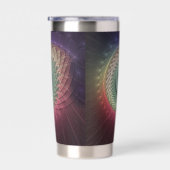 Abstract Snail Colorful Modern Fractal Art Thermobecher (Rechts)