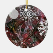 Abstract Snowflake Holiday Ornament (Vorne)