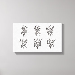 Abstract Soft Echoes Leinwanddruck