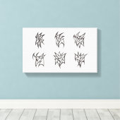 Abstract Soft Echoes Leinwanddruck (Insitu (Holzboden))