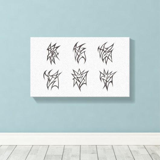 Abstract Soft Echoes Leinwanddruck (Insitu (Holzboden))