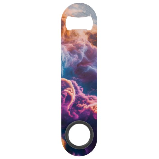 Abstract Space Nebula Art - Colorful Bottle Opener Speed Flaschenöffner (Vorderseite)