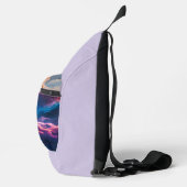 Abstract Space Nebula Art - Colorful Cosmic Crossbody Bag (Rechts)