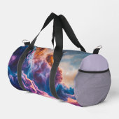 Abstract Space Nebula Art - Colorful Cosmic Duffle Bag (Rechte Ecke)